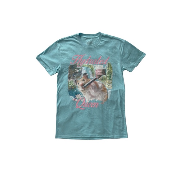 Tops - Turquoise Graphic Mouse T